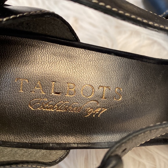Talbots Black Leather Sandals, Size 8.5B - Picture 10 of 13